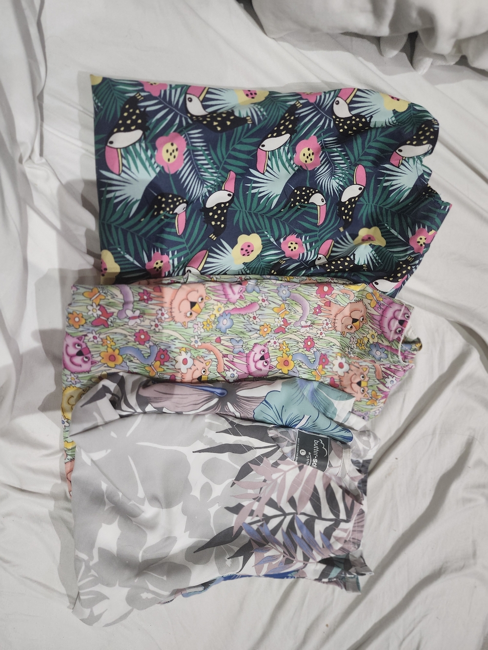 Printed Scrub Tops 3 Bundle